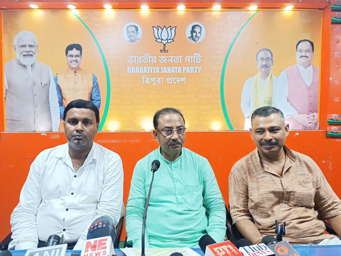 Bjp Press Meet at Bjp Party Office Agartala (7)