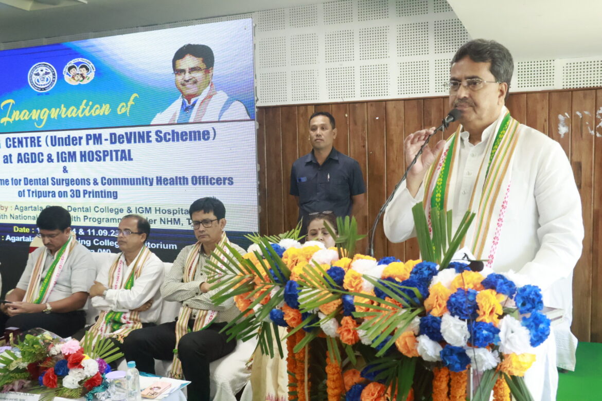Chief Minister Dr Manik Saha inaugurates a 3D printing solution center at Agartala Government Dental College (41)