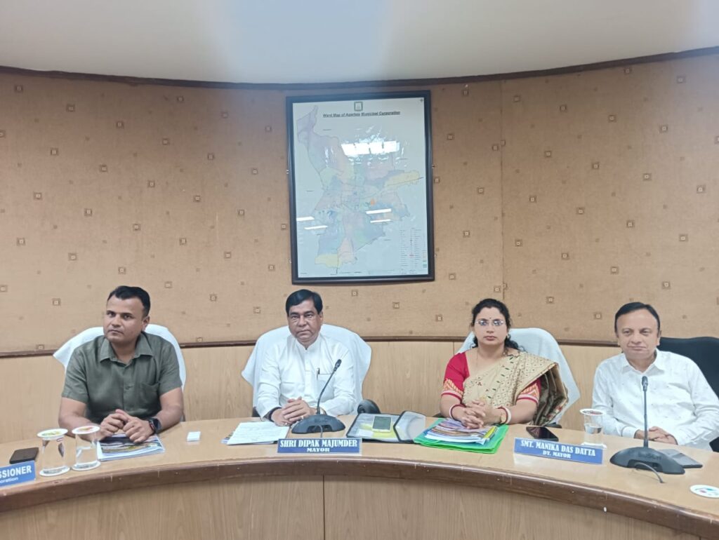 Mayor Dipak Majumder chairs the budget session of Agartala Municipal Corporation 2