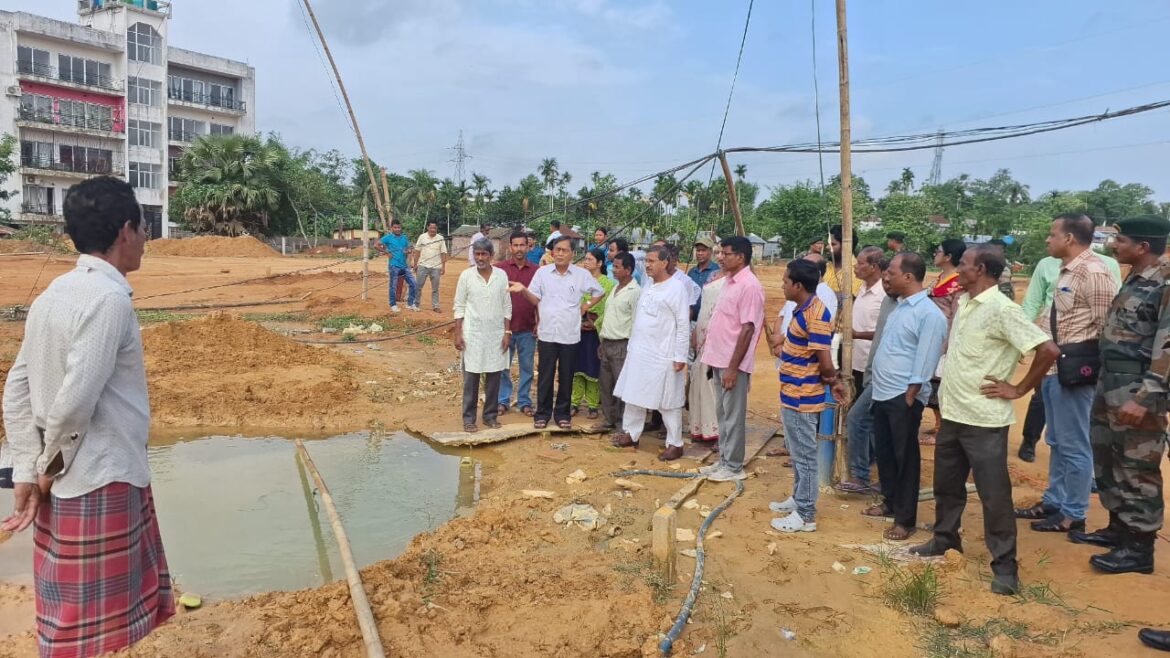 Jitandra Chowdary Visit Child Dead Sport at Chanmari (1)